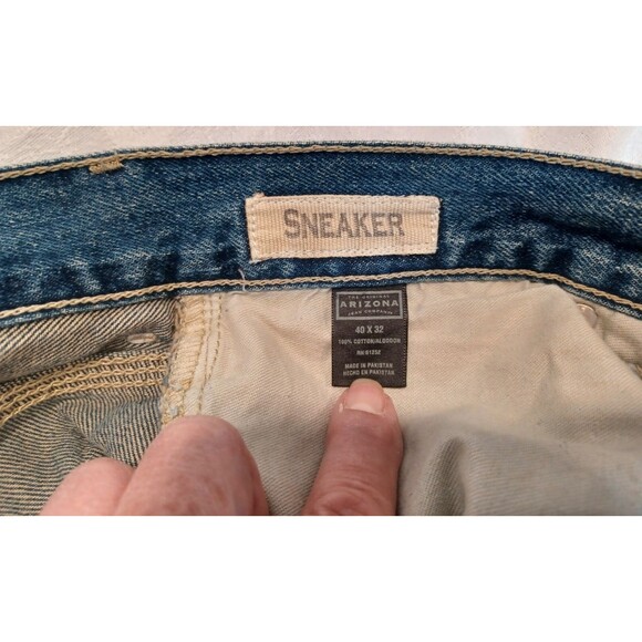 TWO (2) PAIRS OF MEN'S JEANS 40X32 ARIZONA JEAN CO. & ROEBUCK AND CO. - Picture 16 of 16